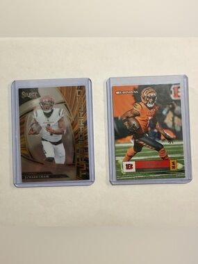 Panini Clear Card Sleeves with White and Orange Accents